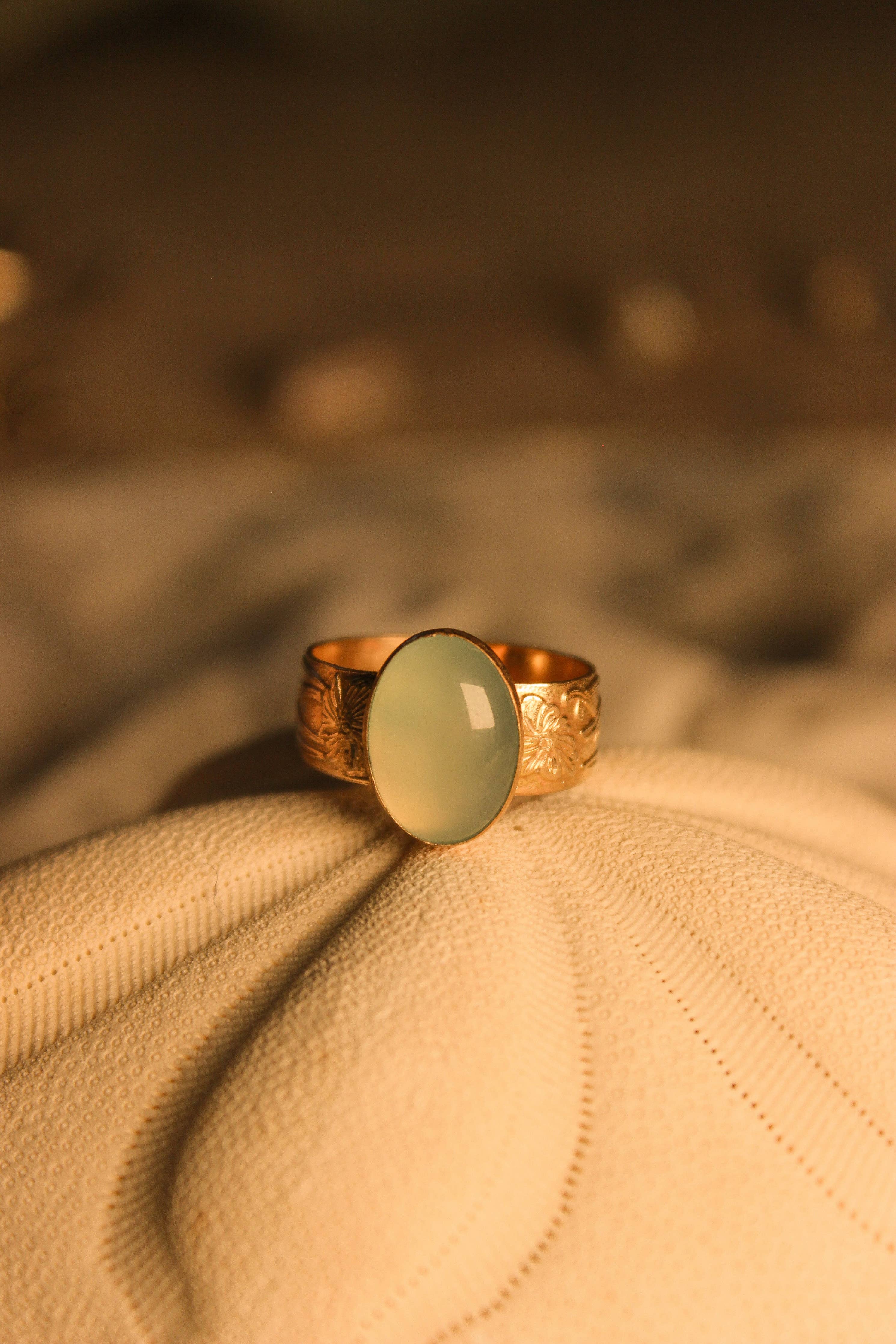 Tanline Arroyo Ring – Aqua Statement Ring Capitola – Katalina's Boutique